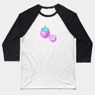 Mangosteen Pixel art, Cute Mangosteen fruit, Thai fruit Baseball T-Shirt